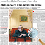 Jean-Baptiste Descroix Vernier, millionnaire d'un nouveau genre - JDD